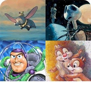 Various Disney Fine Art