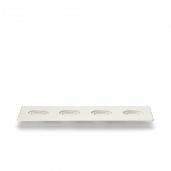 Dibbern KonischZylindrisch Tray 13x34 cm 4 deepenings white 218500000
