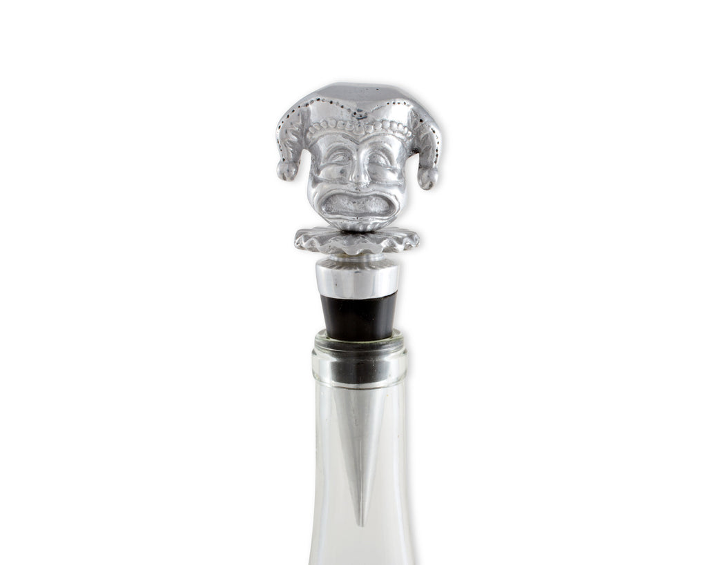Arthur Court Designs Aluminum Mardi Gras Crown Bottle Stopper 5.5 inches