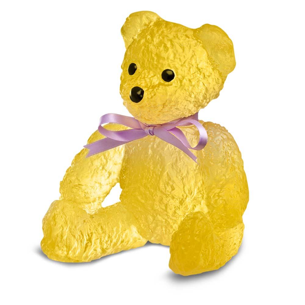 Daum Crystal Doudours Teddy Bear Yellow 05271-5