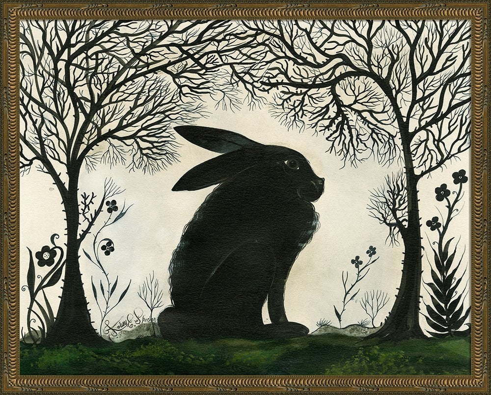 Spicher & Company KG Animal Silhouette Rabbit facing right Lg 11861