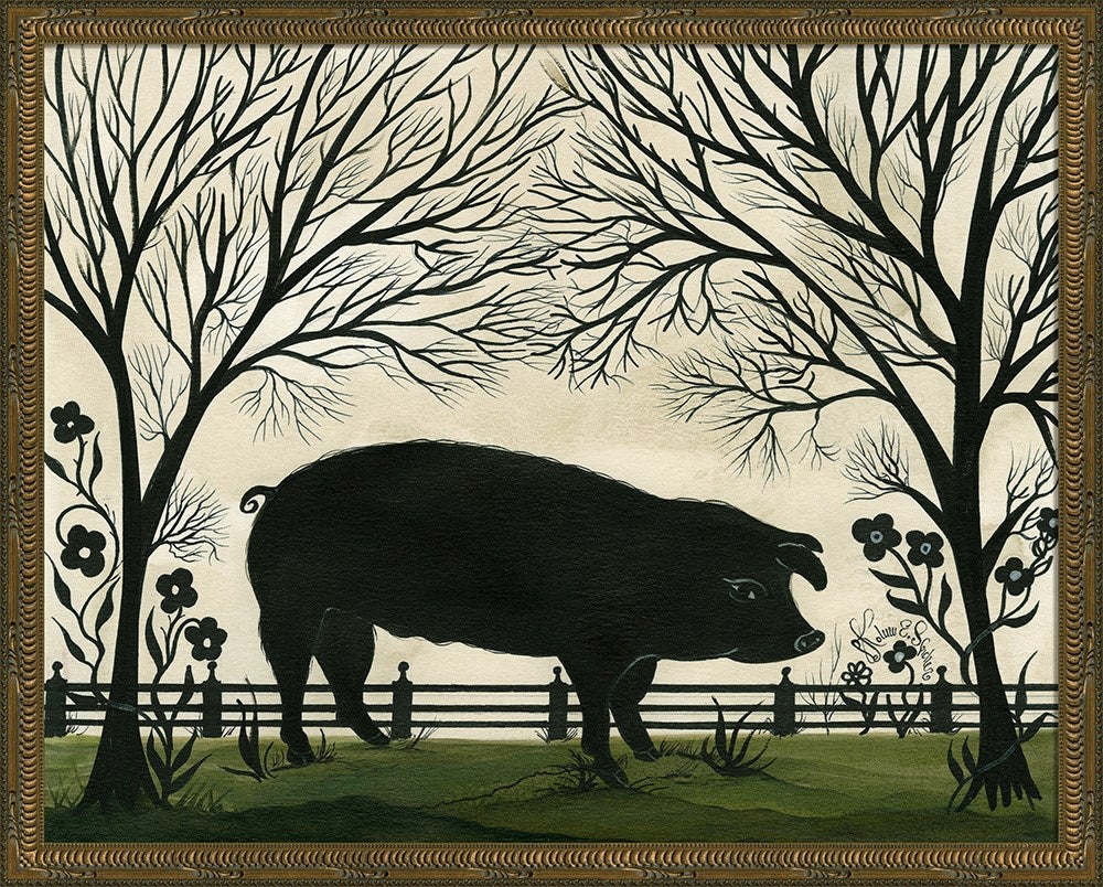 Spicher & Company KG Animal Silhouette Pig Facing Right Lg 11864