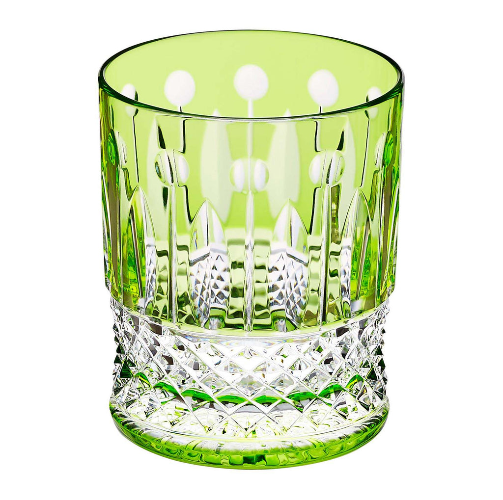 St Louis Crystal Tommy Chartreuse-Green Small Cylindrical Tumbler