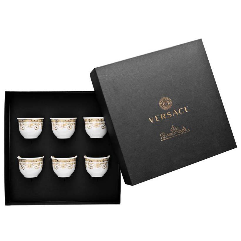 Versace Medusa Gala Set Of 6 Mugs Small No Handle 14413-403635-28403