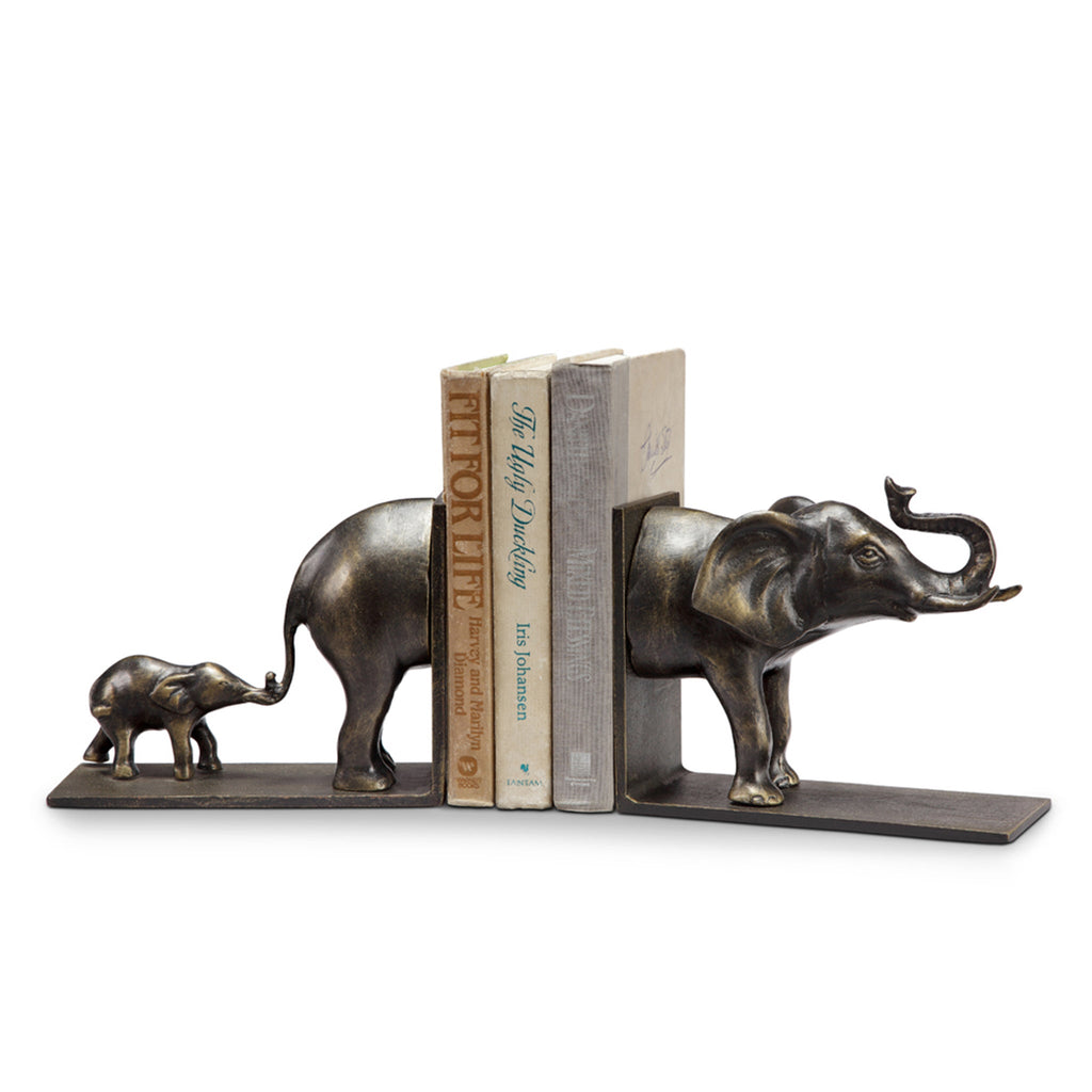 SPI Elephant And Baby Bookends 34128