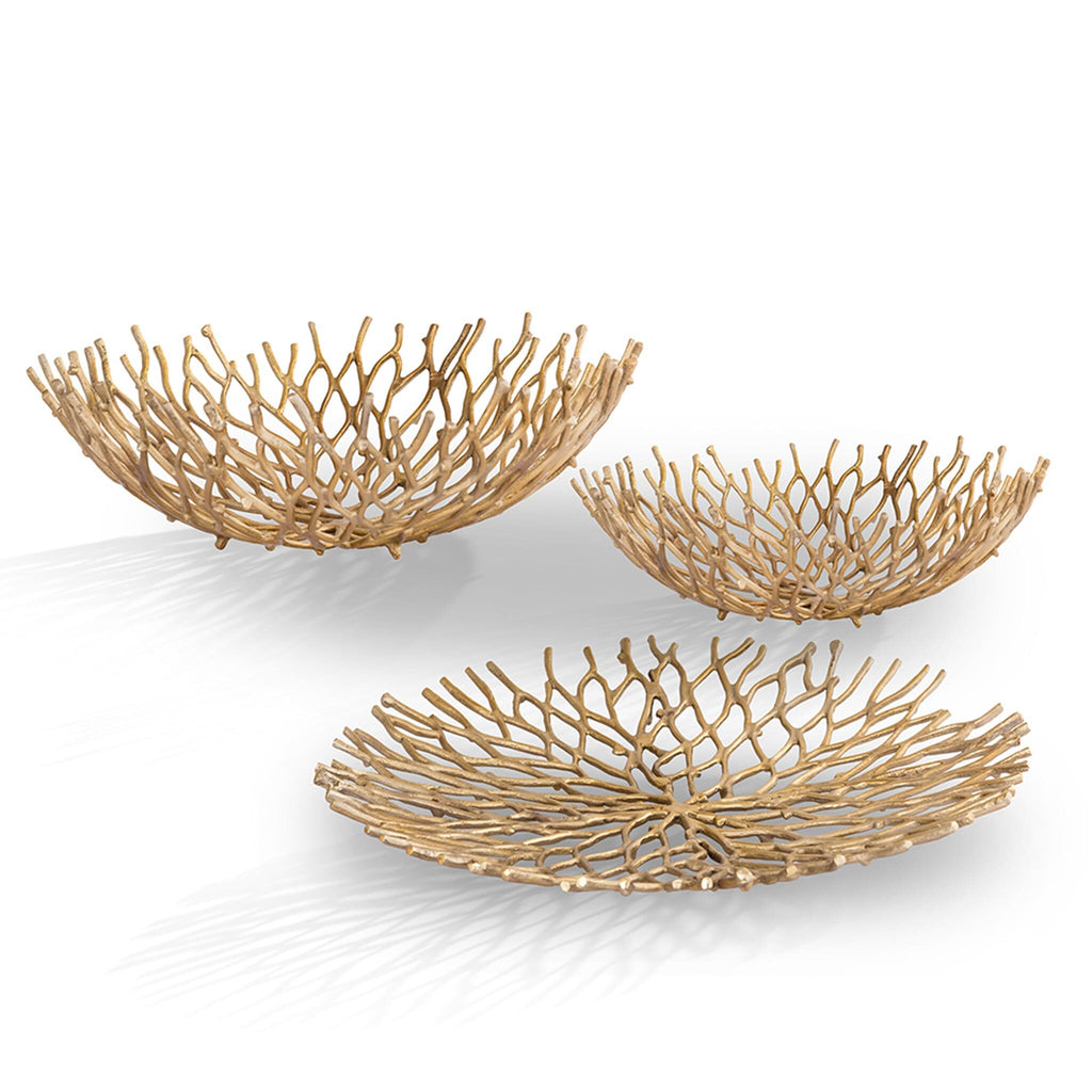 SPI Coral Tray And Bowls Set Of 3 41009