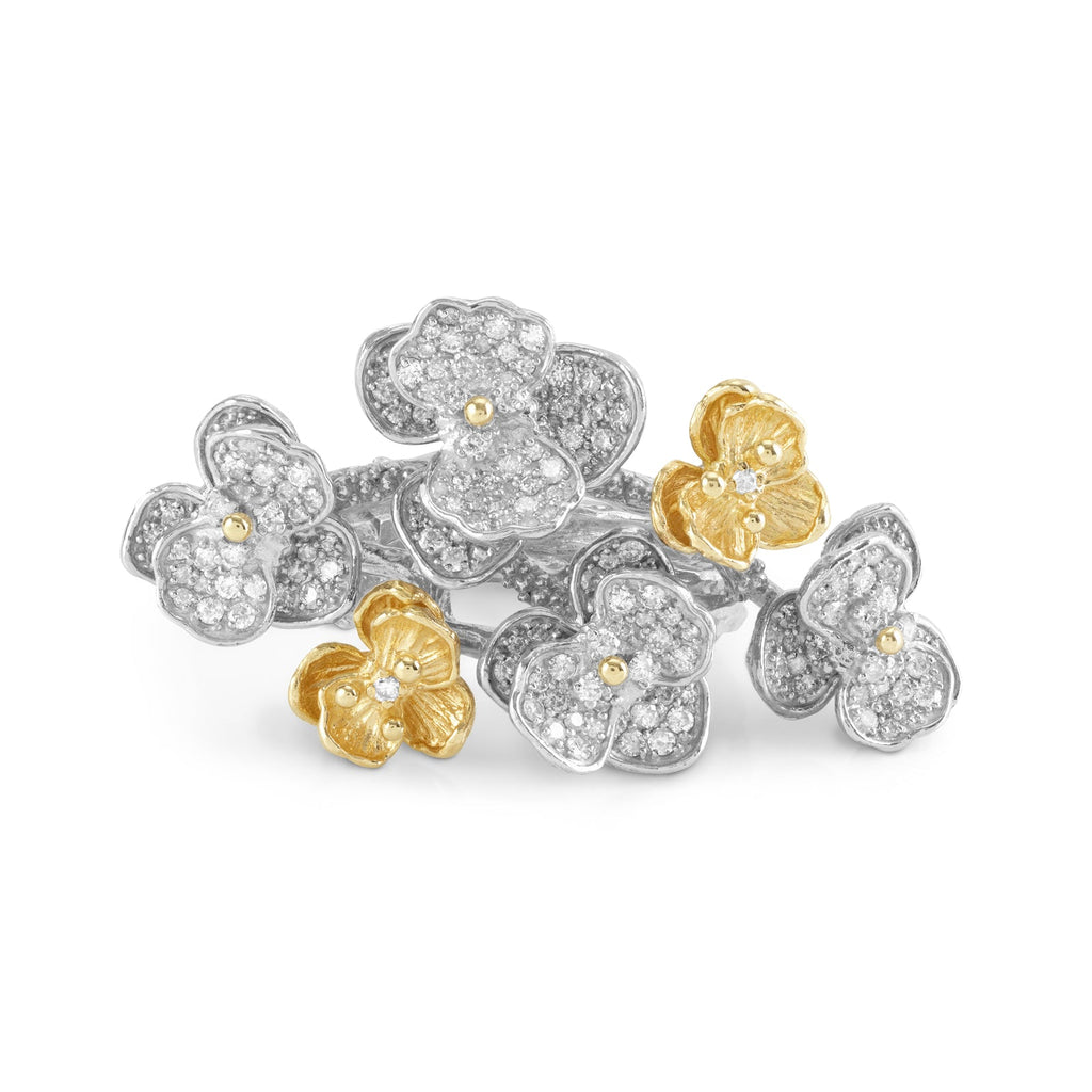 Michael Aram Orchid Cluster Ring with Diamonds 6 510813116DI