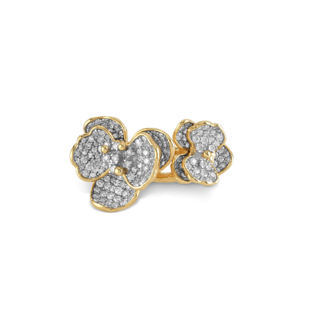 Michael Aram Orchid Double Ring with Diamonds 7 511813127DI