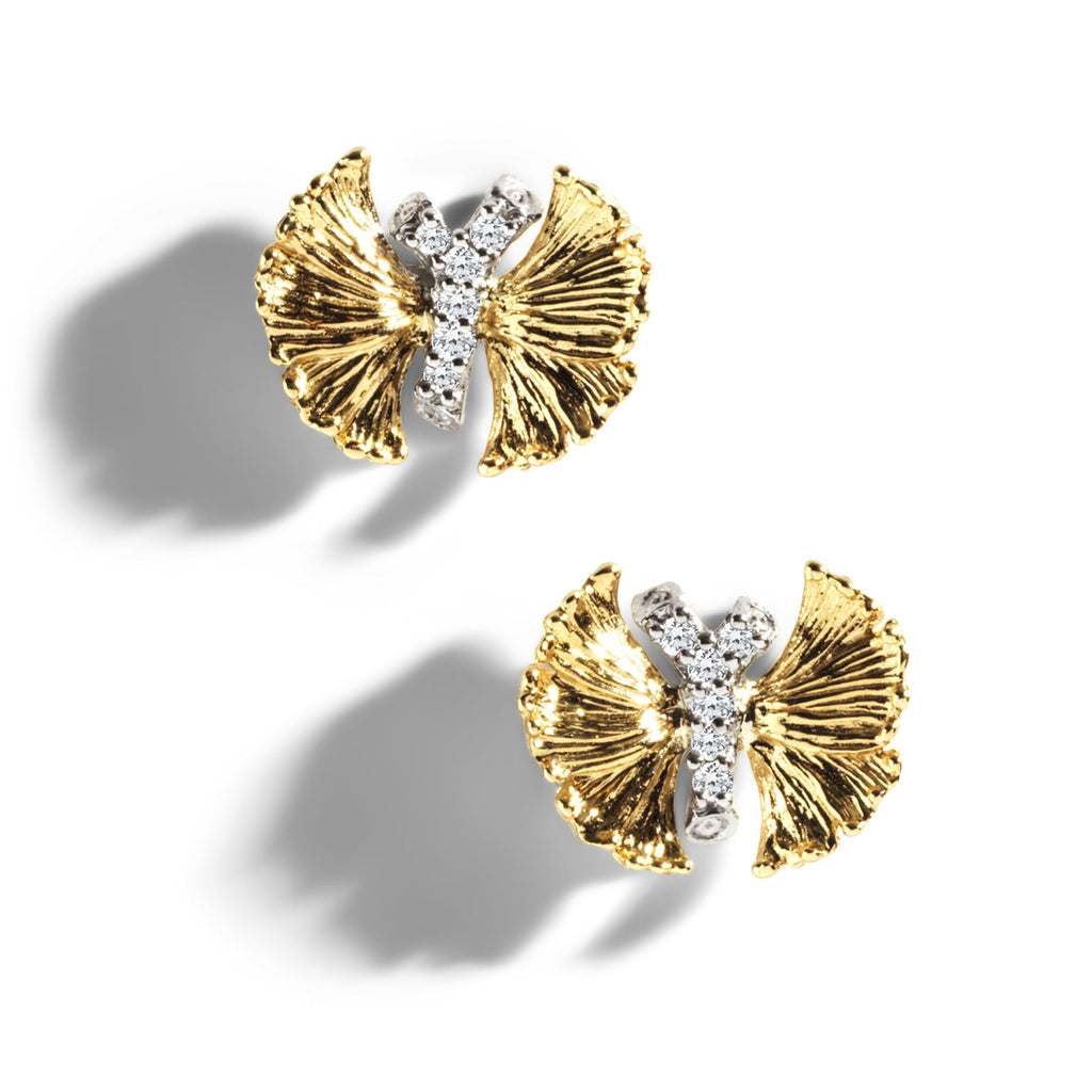 Michael Aram Butterfly Gingko Earrings with Diamonds 540810260DI
