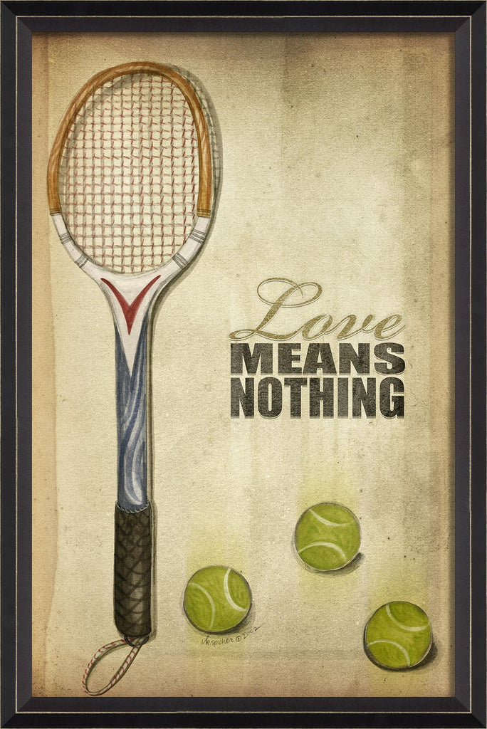 Spicher & Company BC Tennis Love Means Nothing Poster 89166