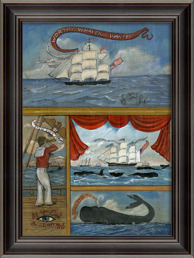 Spicher & Company LS Worthy Whalers Wanted 17x24 98429