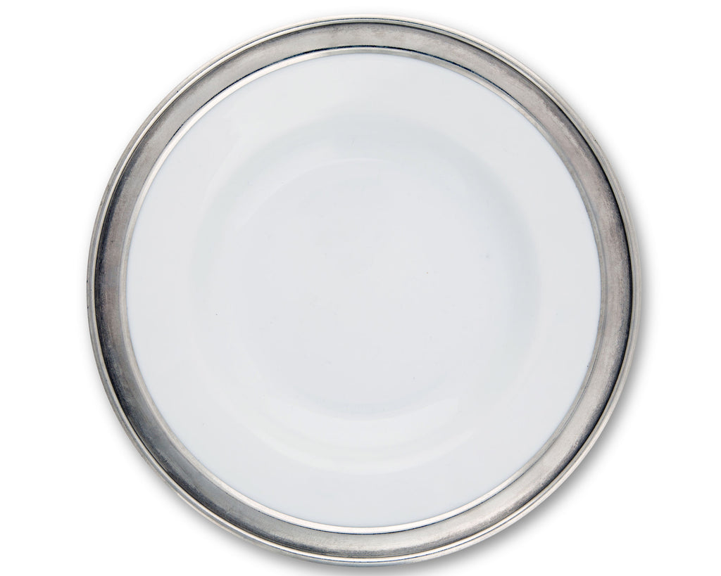 Vagabond House Tribeca Classic Pewter Rim Dinner Plate B300CR