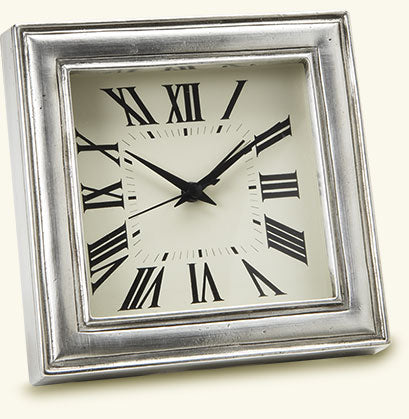 Match Pewter Square Alarm Clock A767.0