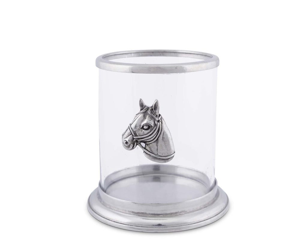 Vagabond House Equestrian Small Horse Head Pillar Candle Holder H102HS