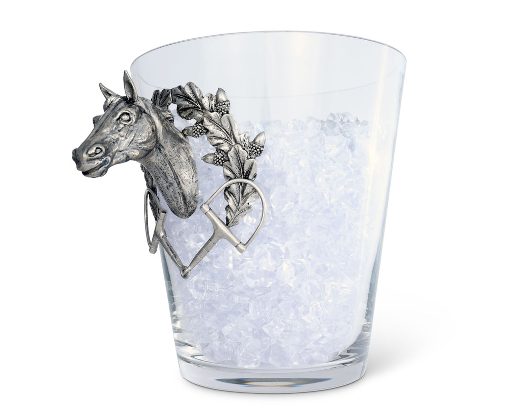 Vagabond House Equestrian Horse Head Glass Ice Bucket H126HL