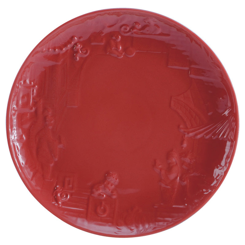 Jean Boggio China Impression Dessert Red Plate JB00313R