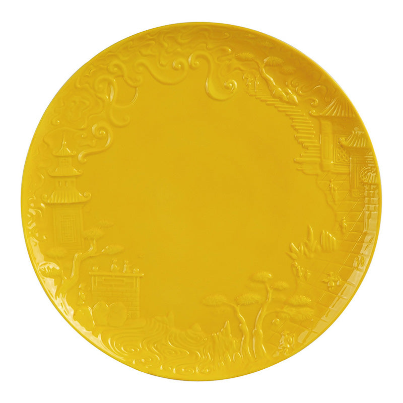 Jean Boggio China Impression Main Course Yellow Plate JB00316Y