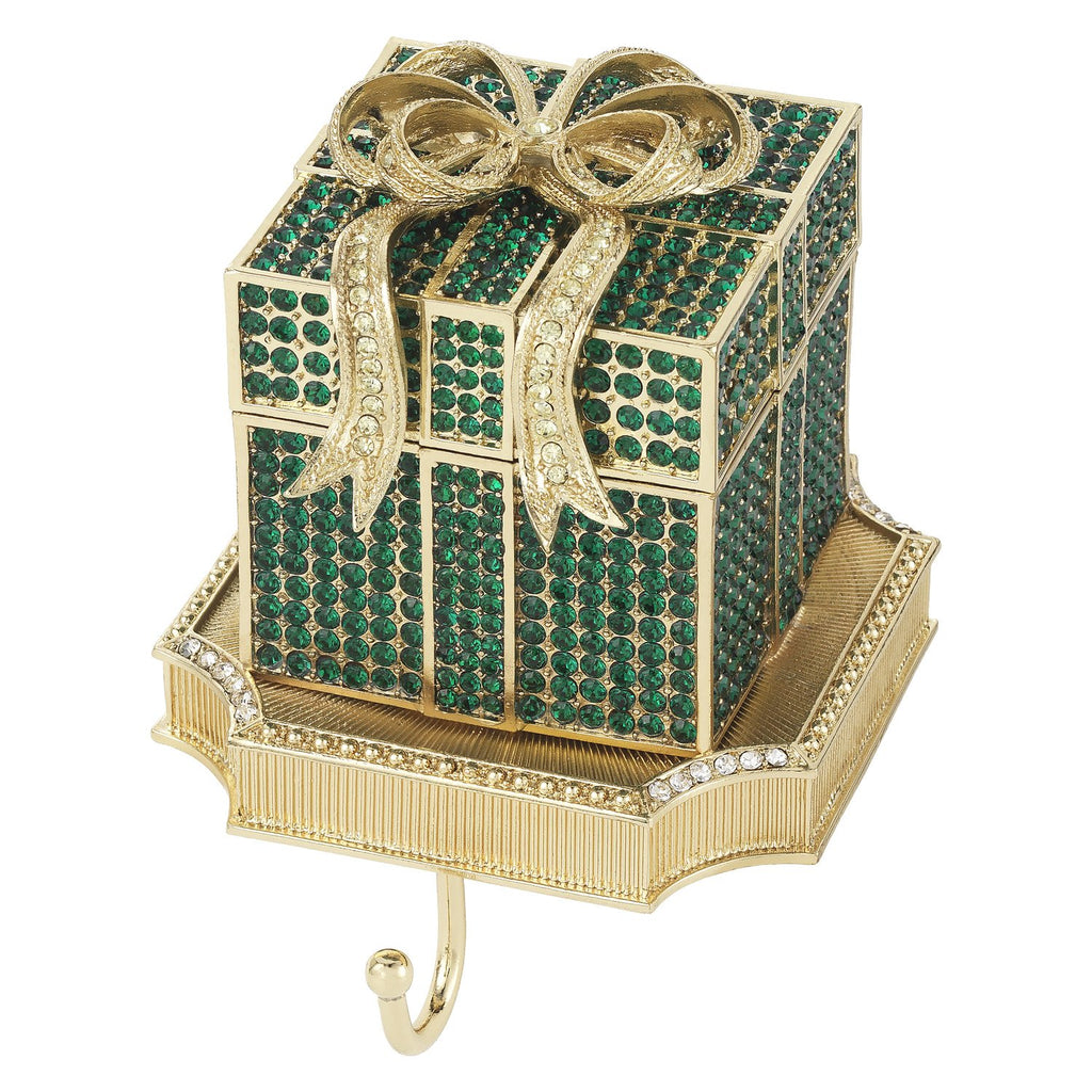 Olivia Riegel Emerald Pave Gift Box Stocking Holder SH2648