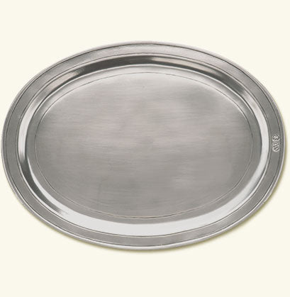 Match Pewter Oval Incised Tray Medium 847.1