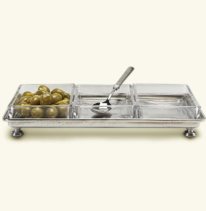 Match Pewter Footed Crudit Tray 1247.5