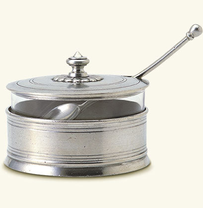 Match Pewter Parmesan Dish With Spoon 712