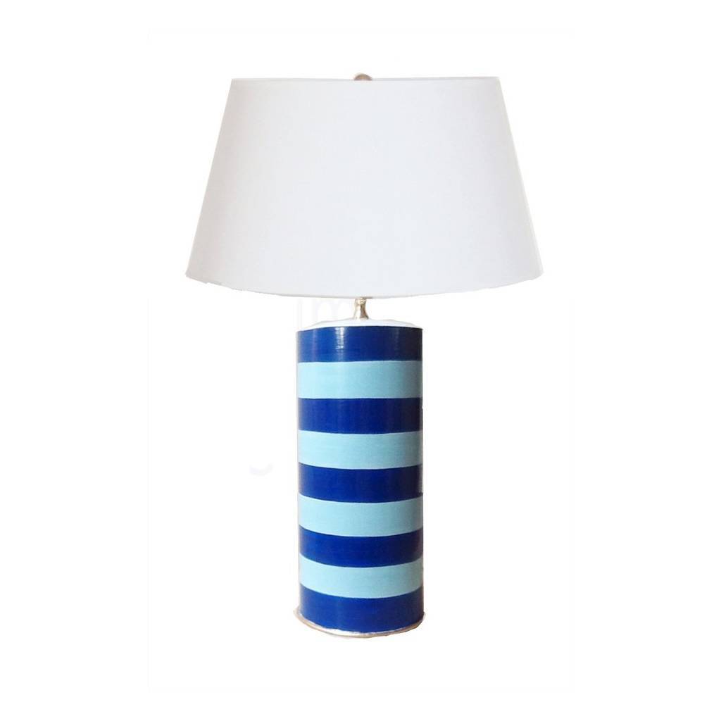 Dana Gibson Stacked Lamp in Turquoise Blue