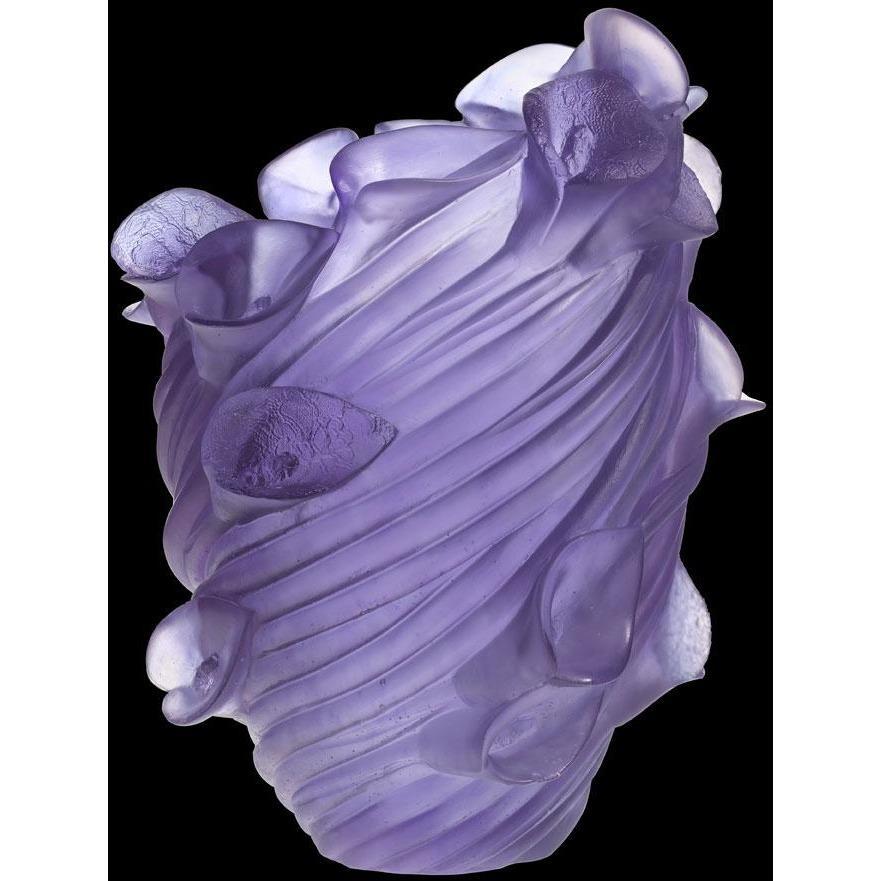 Daum Crystal Arum Ultraviolet Vase 03938