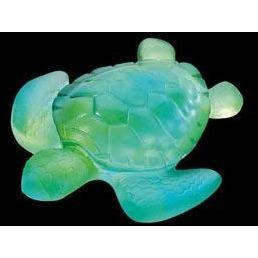 Daum Crystal Turtle Mini Turquoise 02690-10
