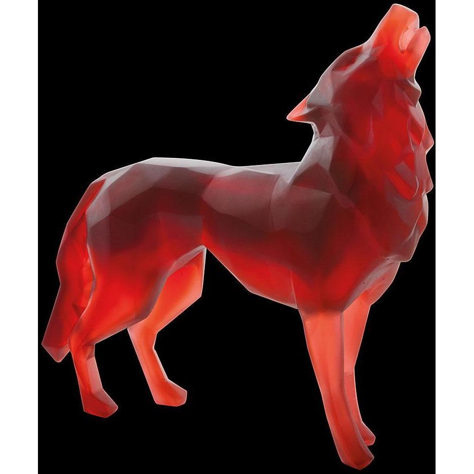 Daum Crystal Wild Red Wolf 05360
