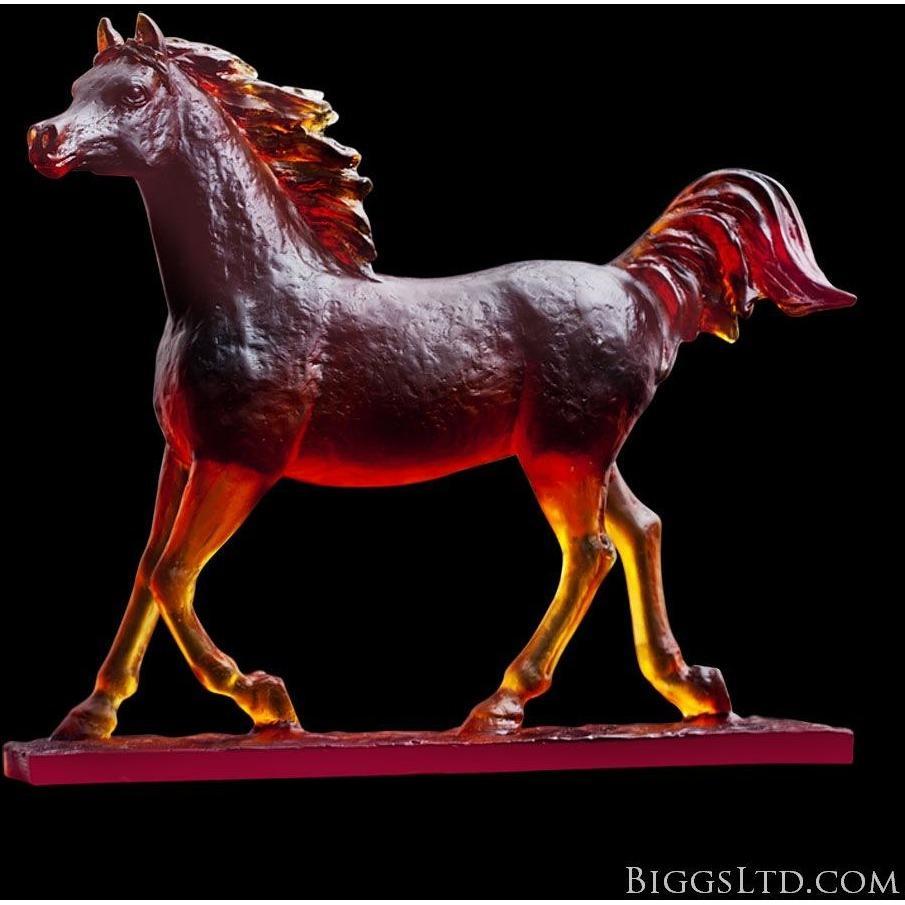 Daum Le Majestueux Horse Amber 05491