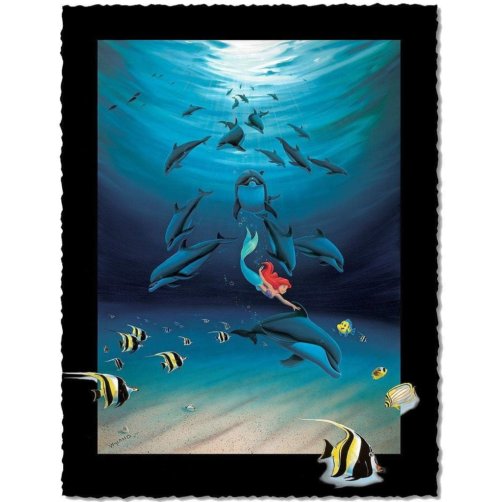 Disney Fine Art - Ariel's Dolphin Playground