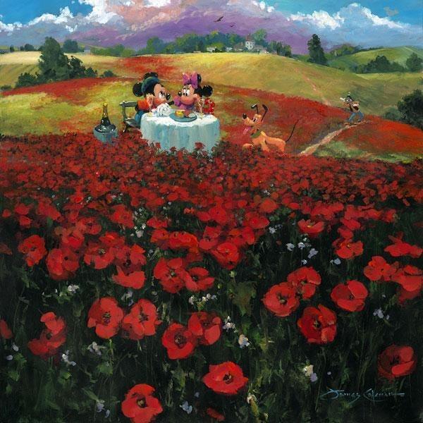 Disney Fine Art Red Poppies