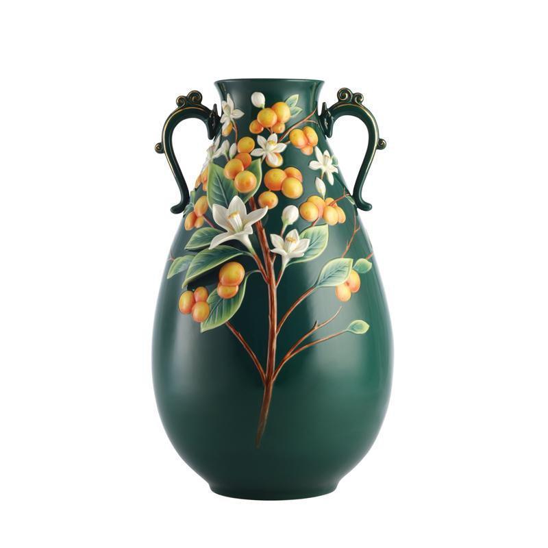 Franz Collection A Golden Harvest Kumquat Vase FZ02908