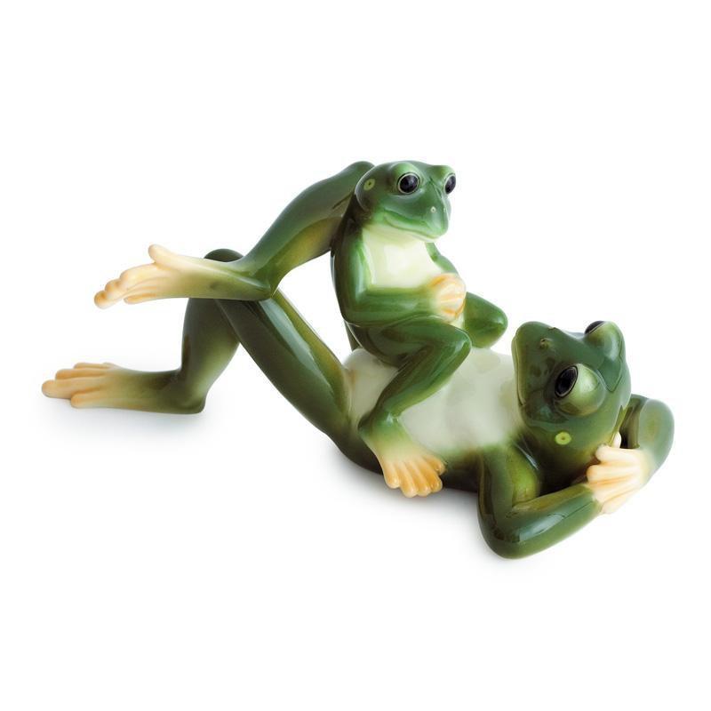 Franz Collection Amphibia Frog Father & Son Figurine FZ00624