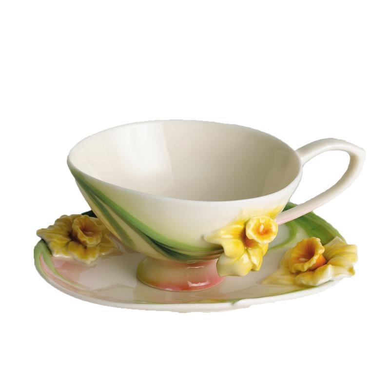 Franz Collection Daffodil Cup & Saucer FZ00773