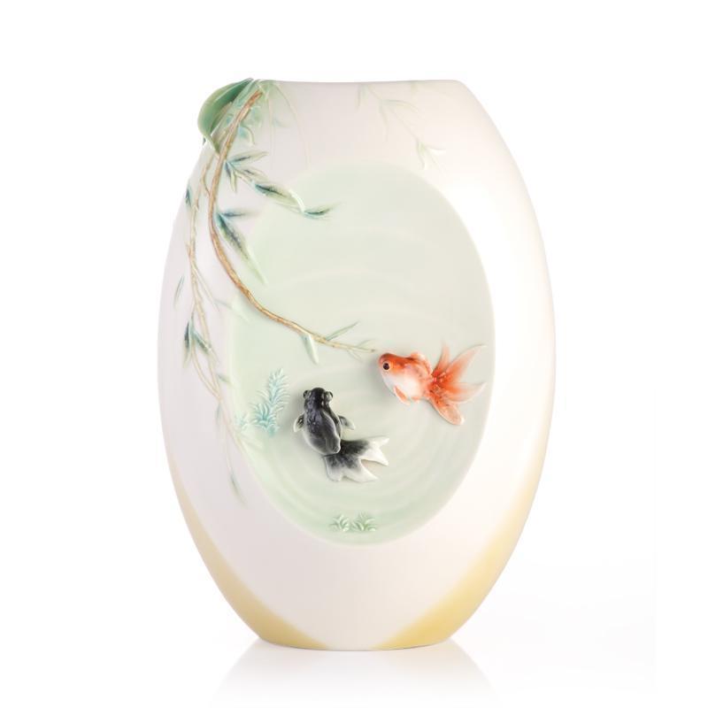 Franz Collection Goldfish Vase FZ03310 Biggs Ltd