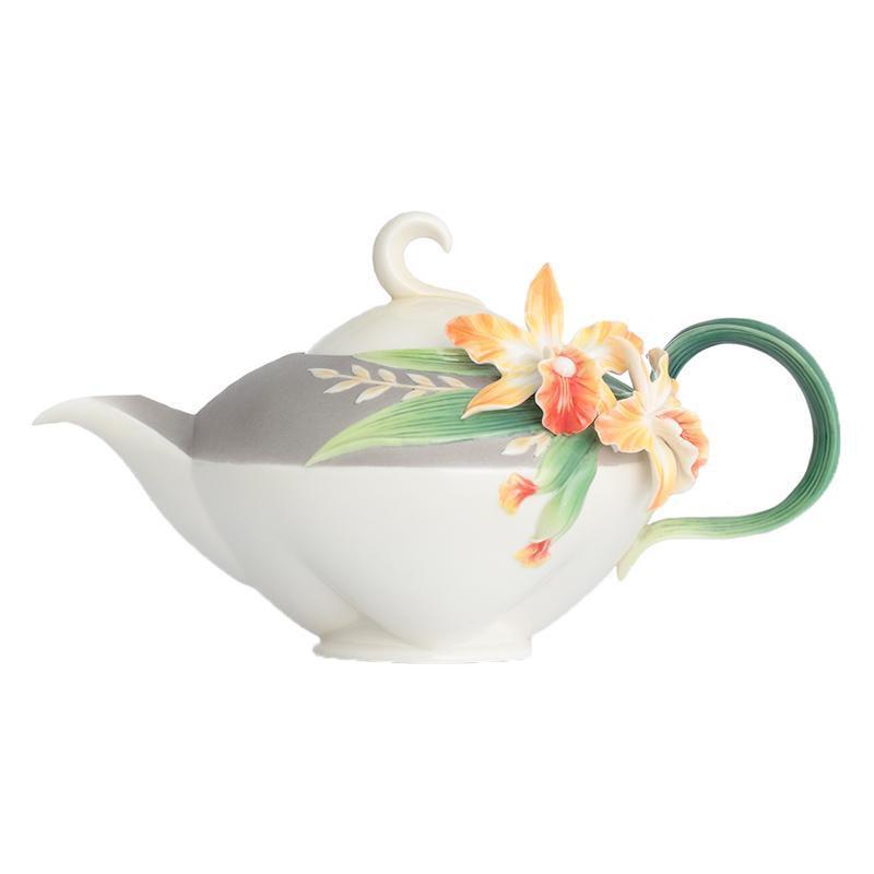 Franz Collection Magnificent Cattleya Orchid Teapot FZ02874