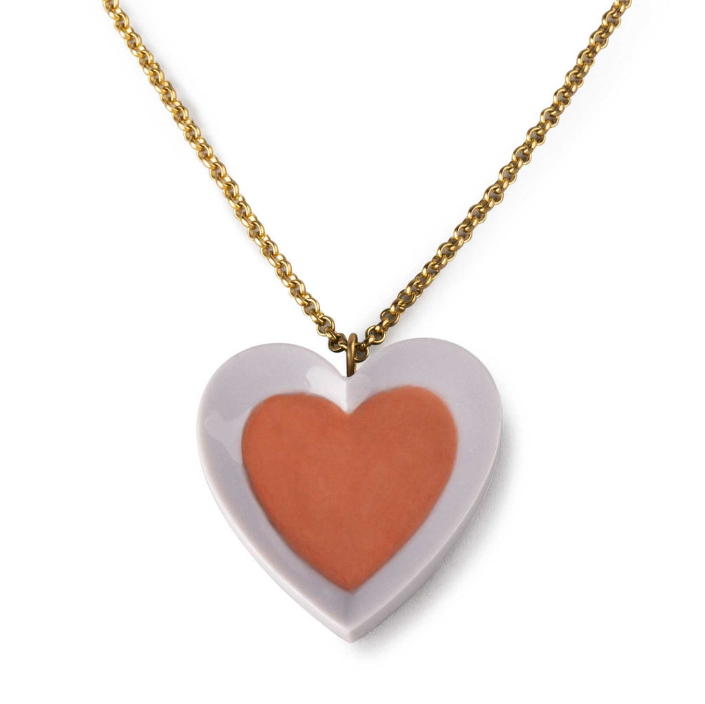 Lladro Hearts Pendant Violet & Red 01010270