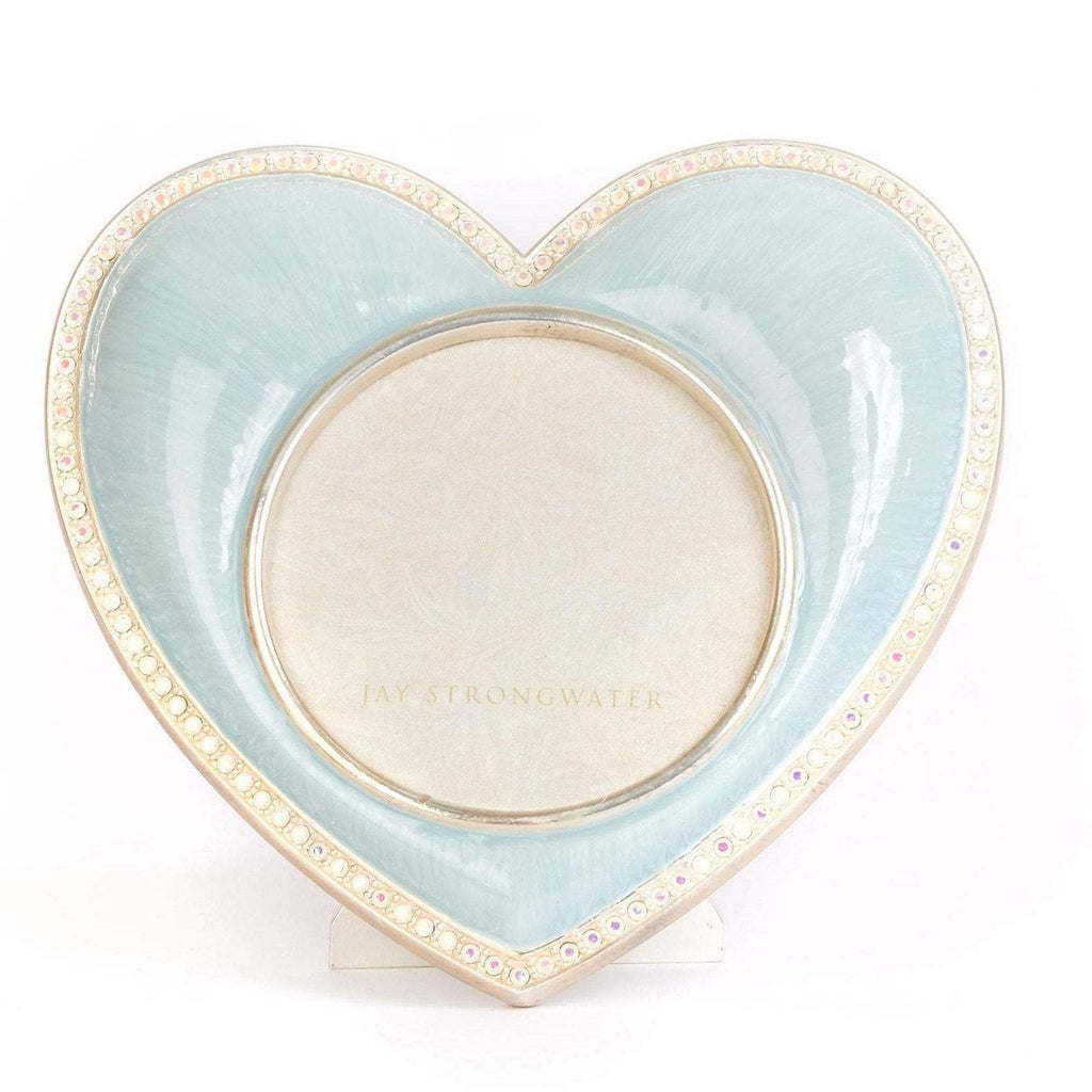 Jay Strongwater Chantal Heart Frame Pale Blue SPF5809-625