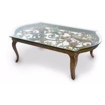 Jay Strongwater Everett Floral & Scroll Coffee Table SHW3299-450