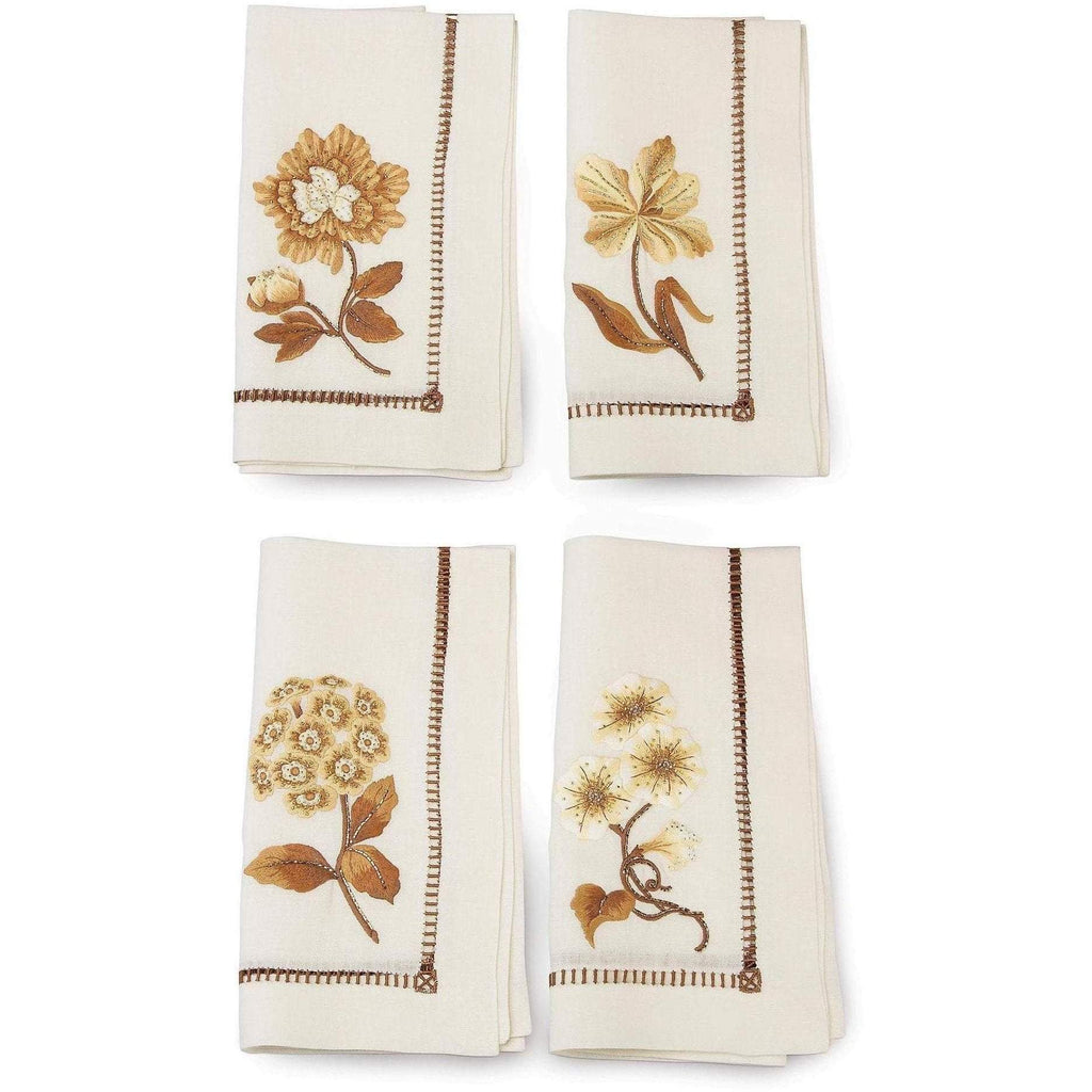 Jay Strongwater Floral Dinner Napkins Set Of 4 SDH2421-232