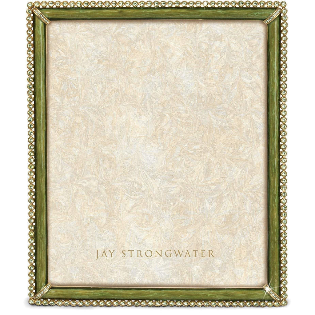 Jay Strongwater Laetitia Stone Edged Frame Green SPF5512229