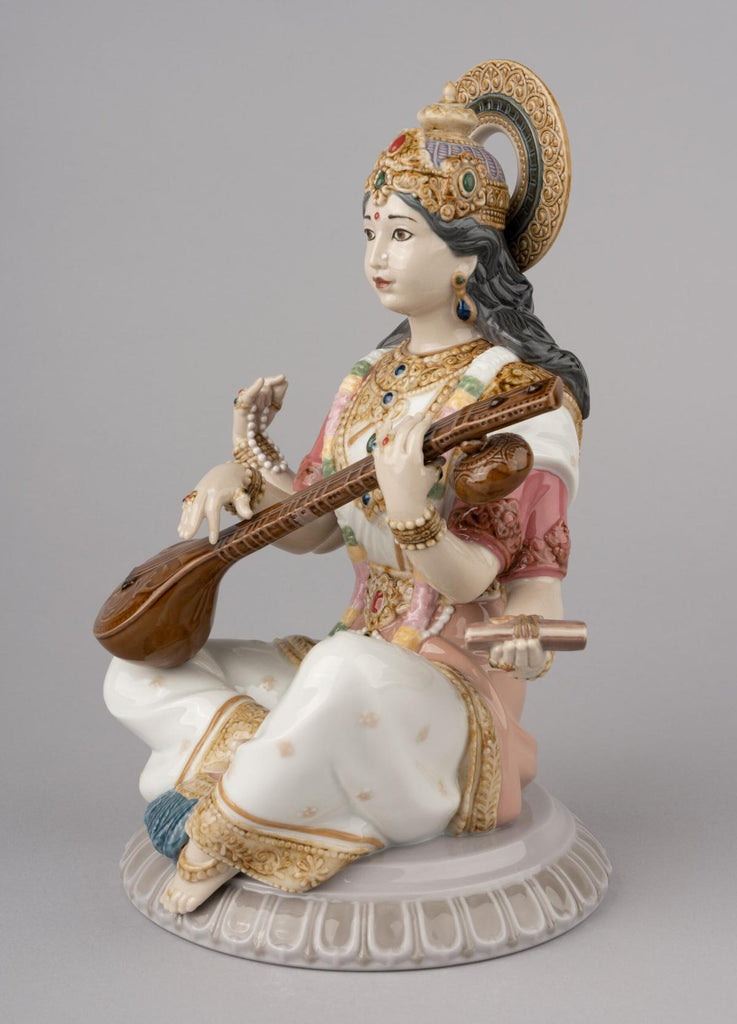 Lladro Goddess Saraswati Figurine 01009486