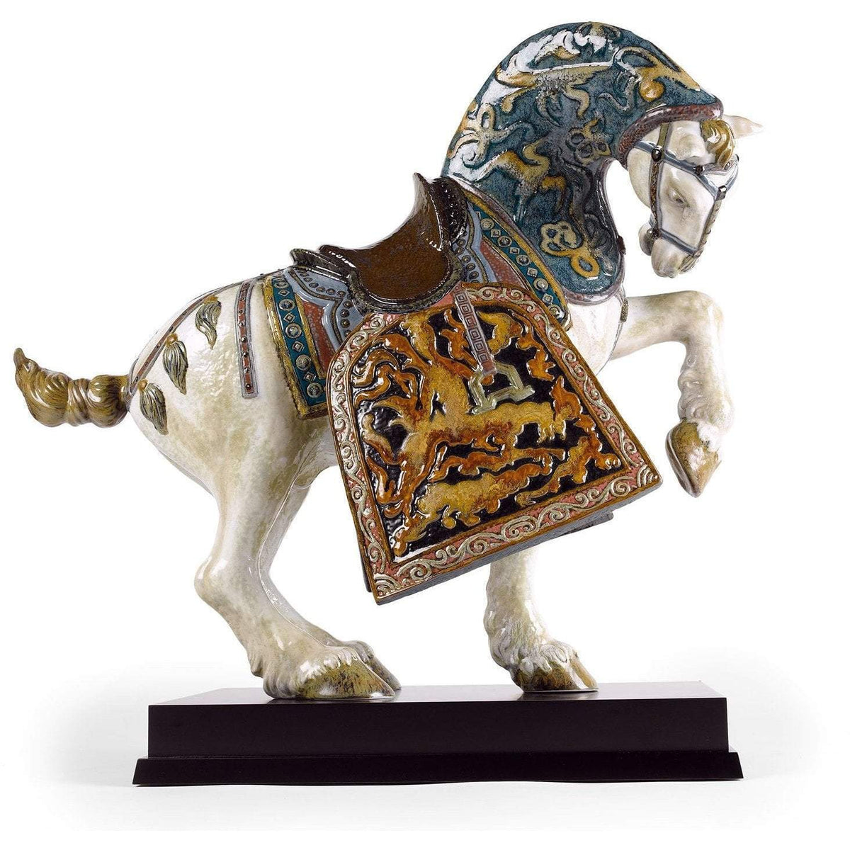 lladro-oriental-horse-glazed-
