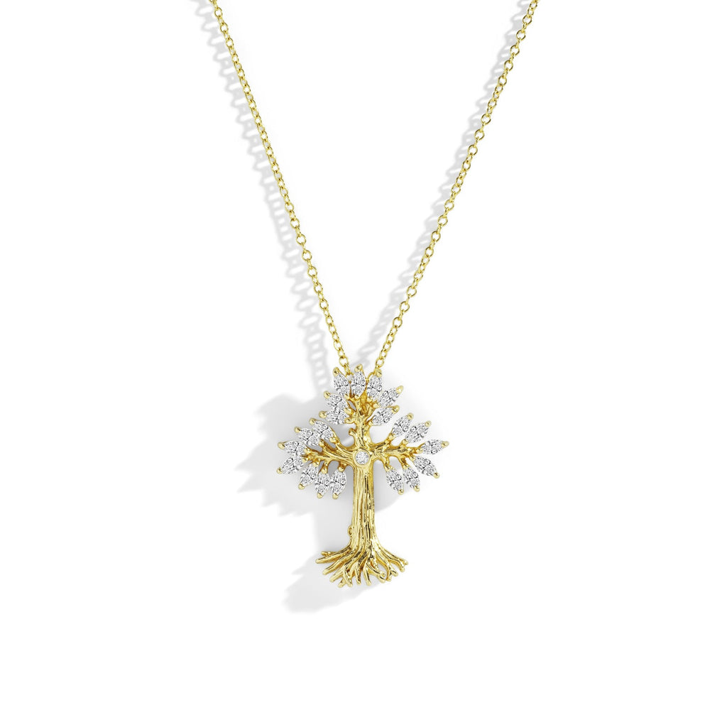 Michael Aram Armenian Tree of Life 25mm Cross Pendant Necklace with Diamonds 531808820DI
