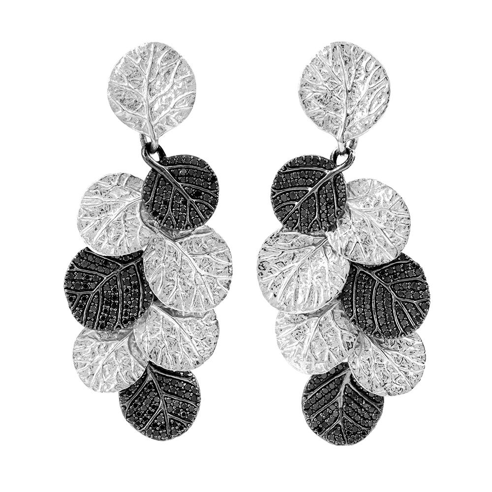 Michael Aram Botanical Leaf Earrings with Diamonds 540801890BD