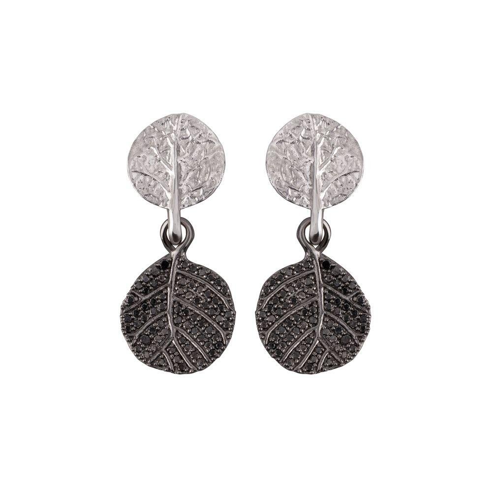 Michael Aram Botanical Leaf Earrings with Diamonds 533807400BD