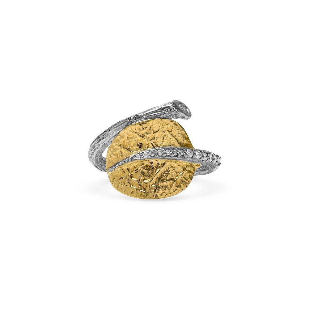 Michael Aram Botanical Leaf Ring with Diamonds 6 512805876DI