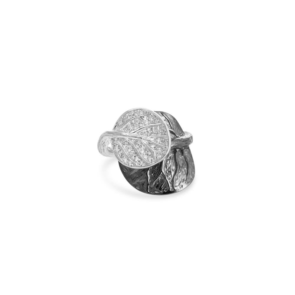 Michael Aram Botanical Leaf Ring with Diamonds 6 510802126DI