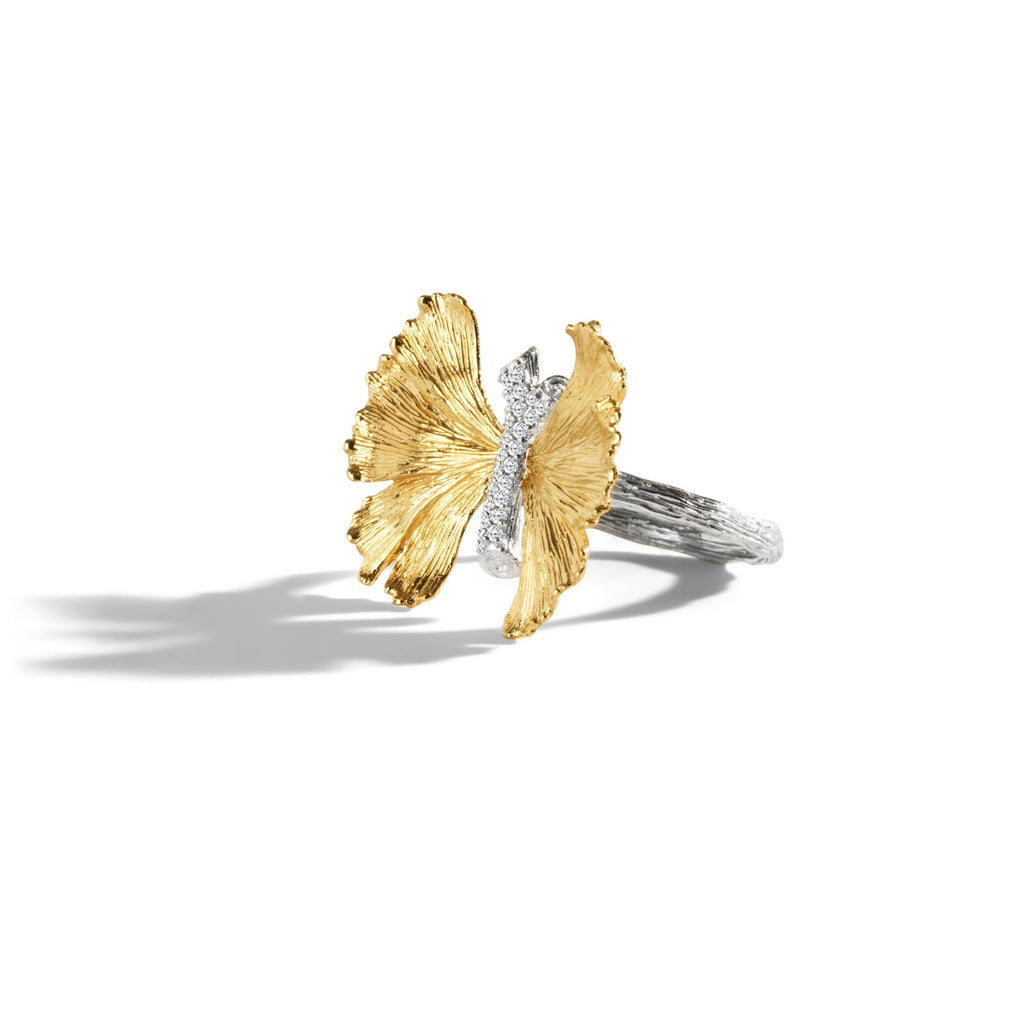 Michael Aram Butterfly Gingko Ring with Diamonds 6 510805206DI